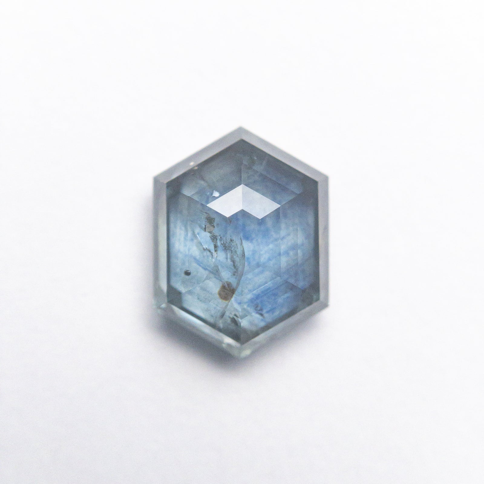 1.86ct 8.07x6.13x3.68mm Hexagon Rosecut Sapphire 21603-27
