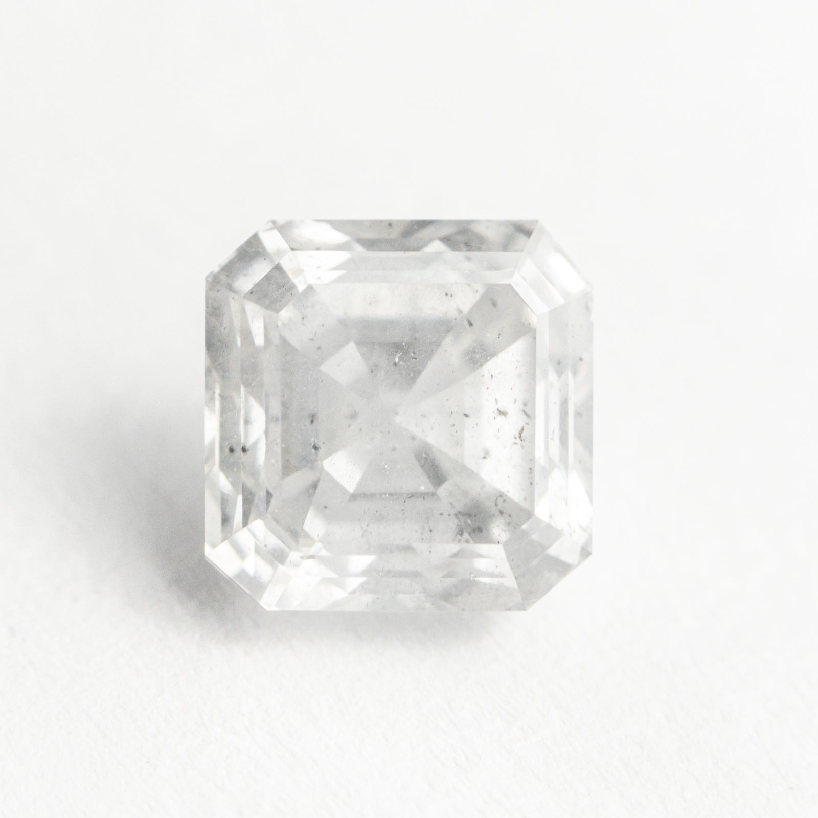 2.53ct 7.12x7.08x5.18mm GIA I2 Light Grey Cut Corner Square Step Cut 21611-01