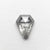 0.91ct 7.37x6.00x2.57mm Coffin Rosecut 21878-06