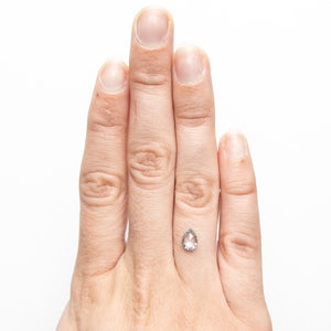 0.68ct 6.86x5.13x2.51mm Pear Rosecut Sapphire 22306-05