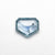 1.23ct 7.34x6.15x2.28mm Shield Rosecut Sapphire 22434-62