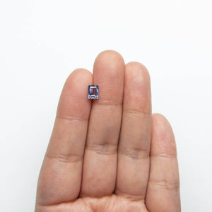 April 1 2025 1.07ct 6.35x4.66x3.12mm Rectangle Step Cut Sapphire 23052-01