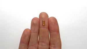 0.71ct 8.04x4.62x1.34mm Cut Corner Rectangle Portrait Cut Sapphire 20748-01