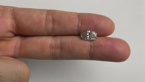 2.54ct 11.60x7.03x4.60mm SI3-I1 Fancy Grey Oval Brilliant 18864-01