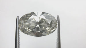 6.22ct 15.14x9.74x6.45mm GIA SI2 Light Grey Oval Brilliant 18274-01
