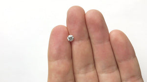 0.50ct 4.99x4.93x3.17mm Fancy Grey Round Brilliant 18273-02