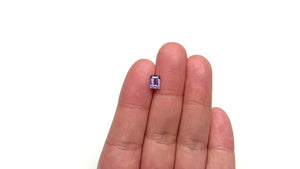 April 1 2025 1.07ct 6.35x4.66x3.12mm Rectangle Step Cut Sapphire 23052-01