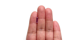 0.39ct 9.97x2.48x1.43mm Baguette Step Cut Sapphire 22847-01