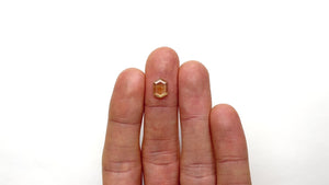 1.81ct 9.54x6.67x2.36mm Hexagon Rosecut Sapphire 22434-31