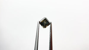 0.84ct 5.06x5.03x3.36mm Fancy Grey Cut Corner Square Step Cut 21874-01