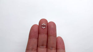 1.08ct 8.24x6.63x1.91mm SI2 G Hexagon Portrait Cut 19854-29