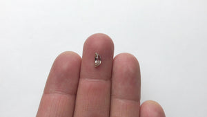 0.57ct 7.72x3.51x2.35mm Half Moon Rosecut 18090-20