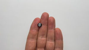 3.40ct 9.19x9.17x6.24mm Natural Fancy Black Round Brilliant 18933-01