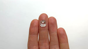 3.27ct 11.47x10.36x4.04mm VS J-K Antique Cushion Rosecut 20719-01