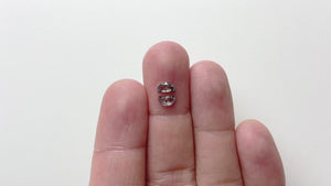 2pc 0.71cttw 6.25x3.57x1.64mm Half Moon Rosecut Matching Pair 18236-08