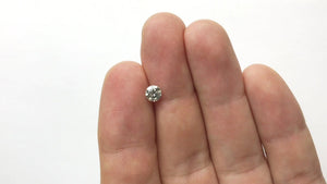 0.57ct 5.27x5.25x3.19mm Fancy Grey Round Brilliant 18273-06