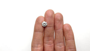 2.13ct 8.46x8.44x4.90mm Fancy Grey Round Brilliant 18268-01