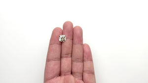 4.57ct 9.61x9.56x6.67mm SI1+ W-X Antique Old Mine Cut 22721-01