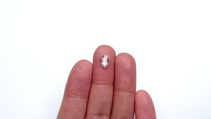 0.61ct 8.00x5.43x1.60mm VVS2 J Oval Rosecut 21355-01