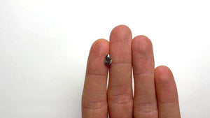 1.11ct 8.05x5.22x3.52mm Fancy Grey Pear Brilliant 19909-01
