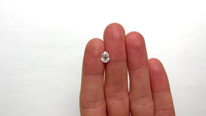 1.12ct 8.38x6.15x3.11mm GIA Antique I1 G Old Mine Cut Pear 19796-01