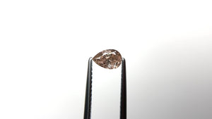 0.45ct 6.05x4.10x2.54mm SI2 Fancy Brownish Pink Pear Brilliant 19920-01