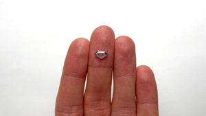 0.68ct 5.27x9.41x1.44mm Shield Portrait Cut Sapphire 19989-01