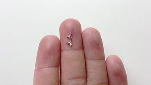 2pc 0.26cttw 4.11x4.70x1.21mm Trillion Rosecut Matching Pair 18236-02