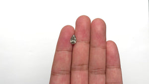 1.30ct 9.38x 5.69x3.70mm Fancy Grey Pear Brilliant 19913-11