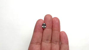 1.51ct 9.05x6.42x3.93mm SI2 Fancy Grey Oval Brilliant 22828-01
