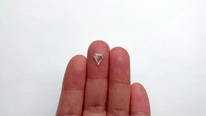 0.72ct 7.65x6.92x1.75mm VS2 D Shield Portrait Cut 19854-28