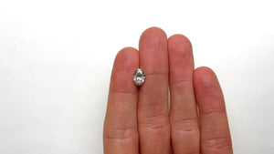 2.01ct 9.25x6.83x4.81mm GIA Light Grey Oval Brilliant 19557-01