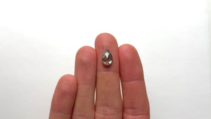 3.06ct 11.44x7.38x4.09mm Pear Rosecut 20905-01
