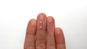 0.68ct 9.84x3.89x1.53mm SI1 F Oval Portrait Cut 22357-02