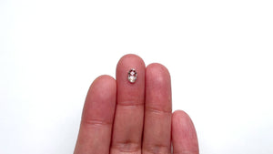 0.50ct 6.76x4.55x1.87mm SI1 J Oval Rosecut 21431-01
