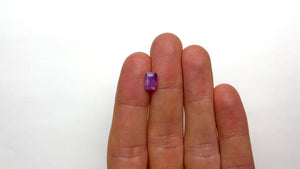 2.52ct 8.55x5.90x4.80mm Cut Corner Rectangle Brilliant Sapphire 21650-01