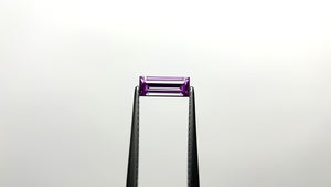 0.65ct 7.96x3.18x2.29mm Baguette Step Cut Sapphire 22849-01