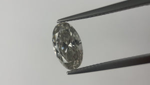 2.54ct 11.60x7.03x4.60mm SI3-I1 Fancy Grey Oval Brilliant 18864-01
