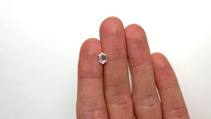 1.21ct 7.68x5.69x3.18mm GIA VVS2 G Hexagon Step Cut 22229-01