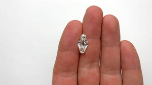 4.18ct 16.84x8.79x4.10mm GIA VS2 I Lozenge Step Cut 18841-01