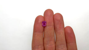 2.00ct 8.00x6.40x3.90mm Cut Corner Rectangle Brilliant Sapphire 21660-01