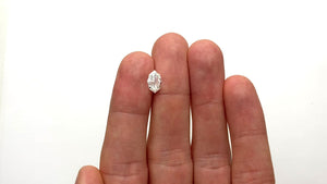 0.84ct 9.65x6.26x2.28mm GIA SI1 D Geo Marquise Step Cut 19021-01
