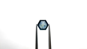 1.45ct 8.03x6.95x3.05 Hexagon Rosecut Sapphire 19373-03