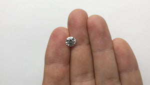 1.50ct 7.49x7.48x4.40mm SI2 Fancy Grey Round Brilliant 18278-01