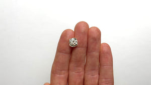 3.93ct 9.64x9.13x6.37mm SI2 M Antique Old Mine Cut 20670-01