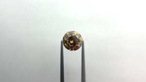 4.10ct 9.57x9.54x6.79mm GIA SI1 Fancy Dark Orange-Brown Modern Antique Old European Cut 19400-01