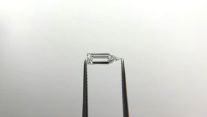 0.53ct 9.51x3.32x2.09mm GIA VVS2 D Pentagon Step Cut 19732-01