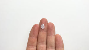 1.98ct 10.76x7.28x3.36mm Fancy White Pear Double Cut 21610-01