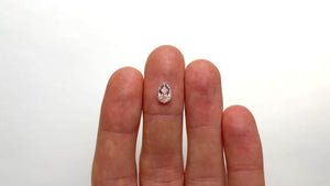 1.00ct 8.60x5.80x2.45mm SI3 D-E Pear Rosecut 🇨🇦 21115-01