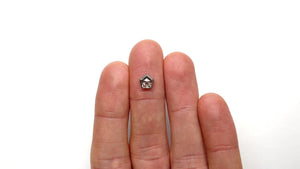 1.23ct 6.60x6.49x3.42mm Pentagon Rosecut 22390-08